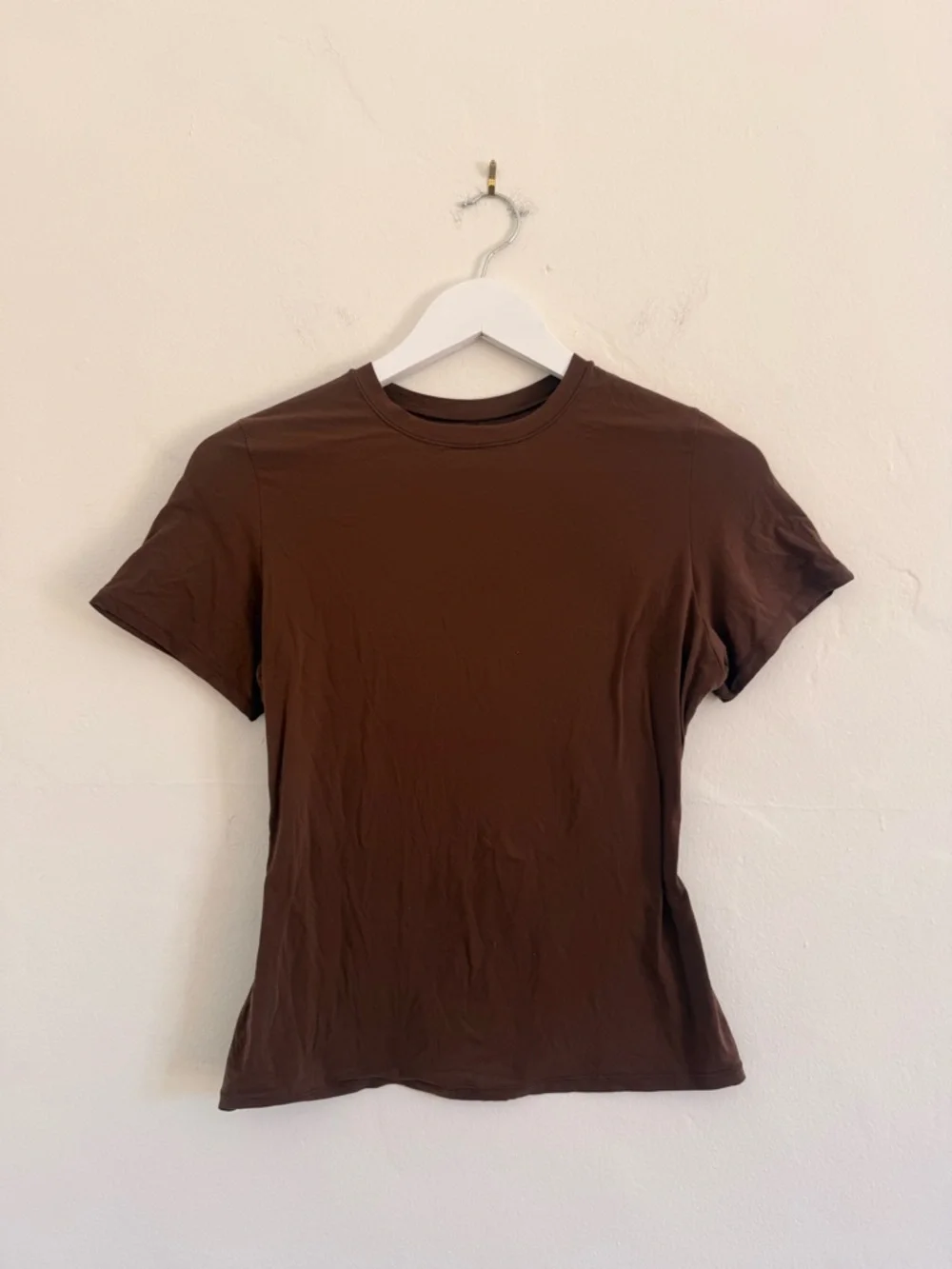 Skims Crew Neck Women’s Tee in Brown - Picture 1 of 4